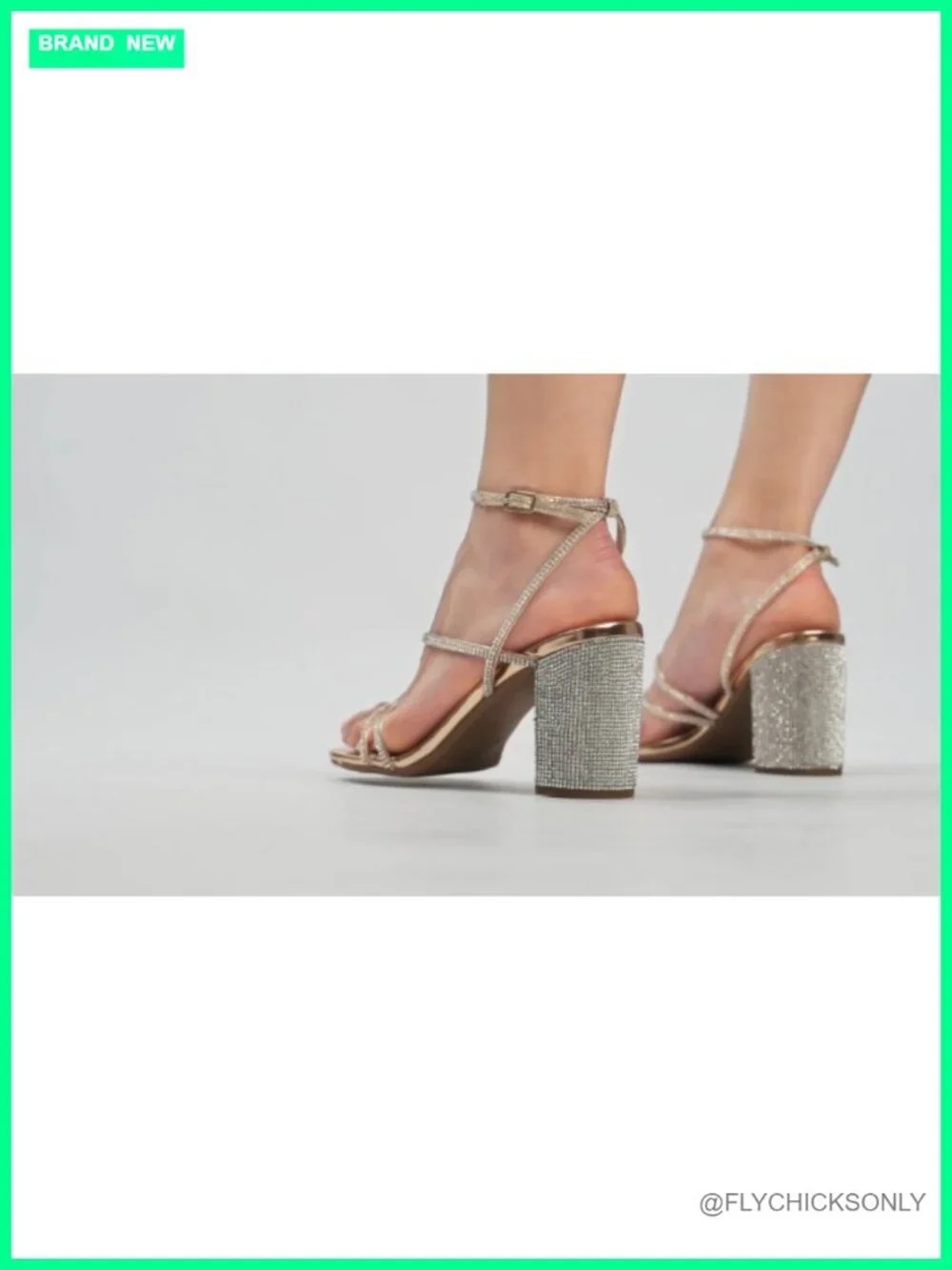 Chunky Heel Sandal Square Toe Thin Straps Buckle Block Heel Dress Heeled Sandals